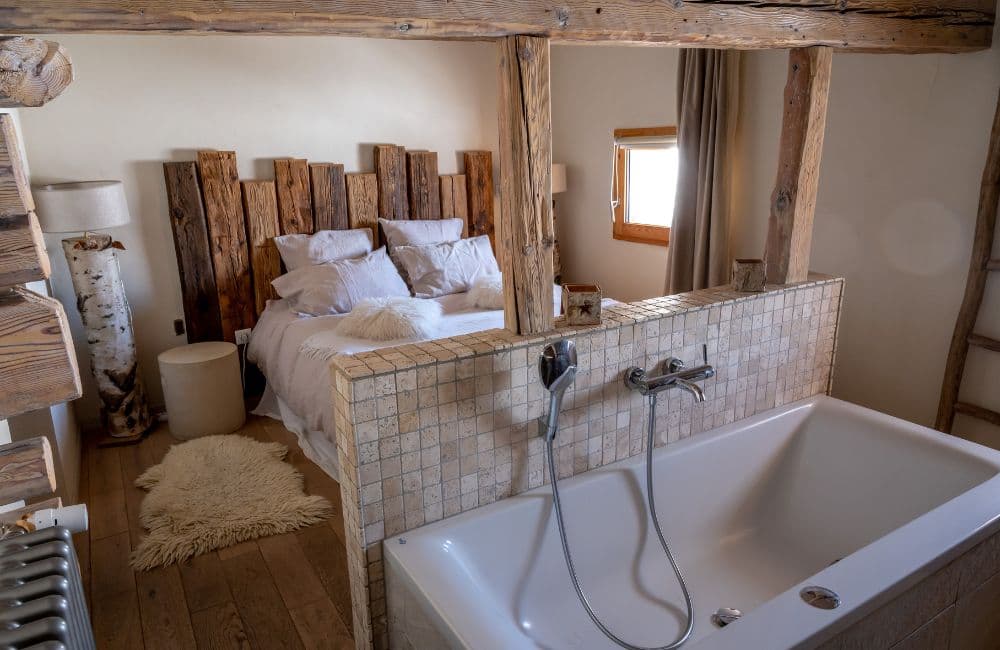 Chambre Neige — 1 lit double, dans un cadre élégant